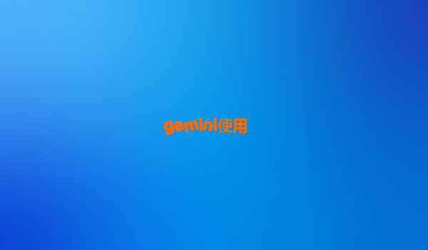 gemini使用